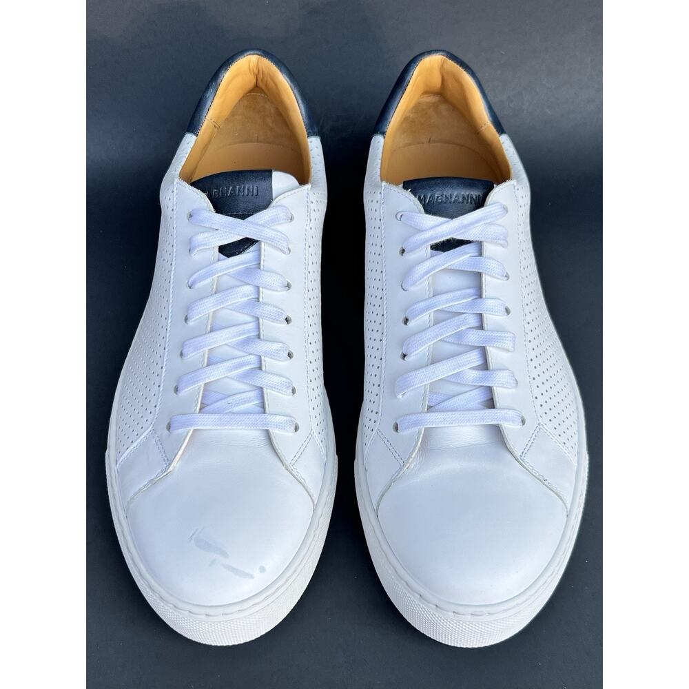 MAGNANNI Ashley Perforated Leather Sneaker Men's Size 12 US